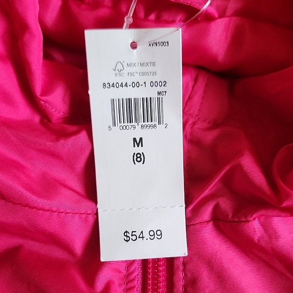 Gap Kids Vibrant Pink Hooded Wind-breake Jacket - Picture 2 of 5